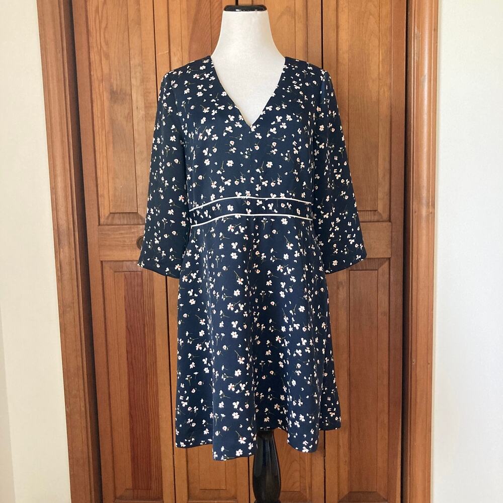 Banana Republic Floral Fit & Flare Dress, Size 6P